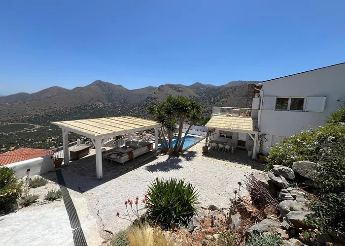 Villa Romee With Private Swimmingpool And Panoramic View On Elounda