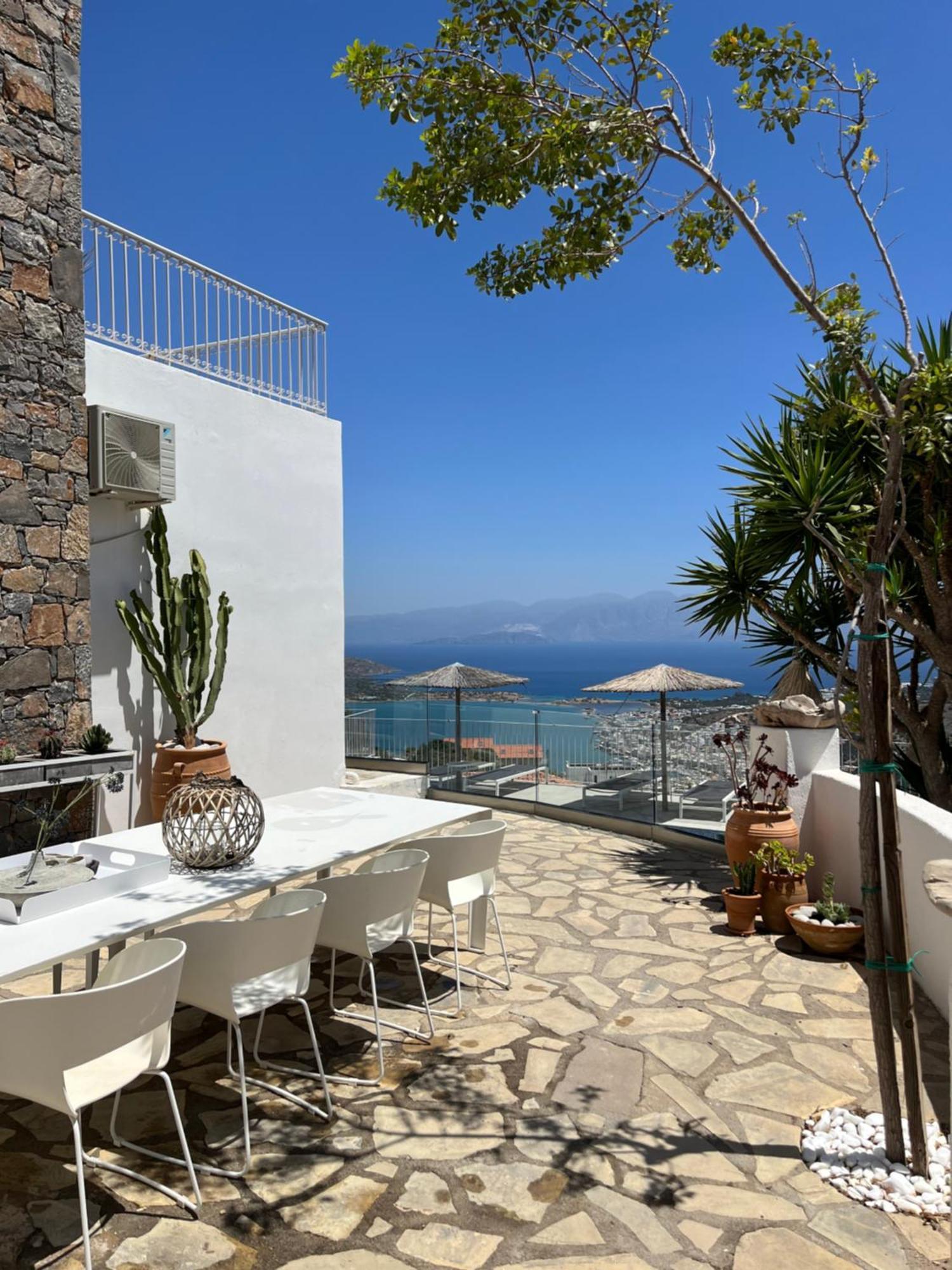 Romee With Private Swimmingpool And Panoramic View On Villa Elounda (Crete)